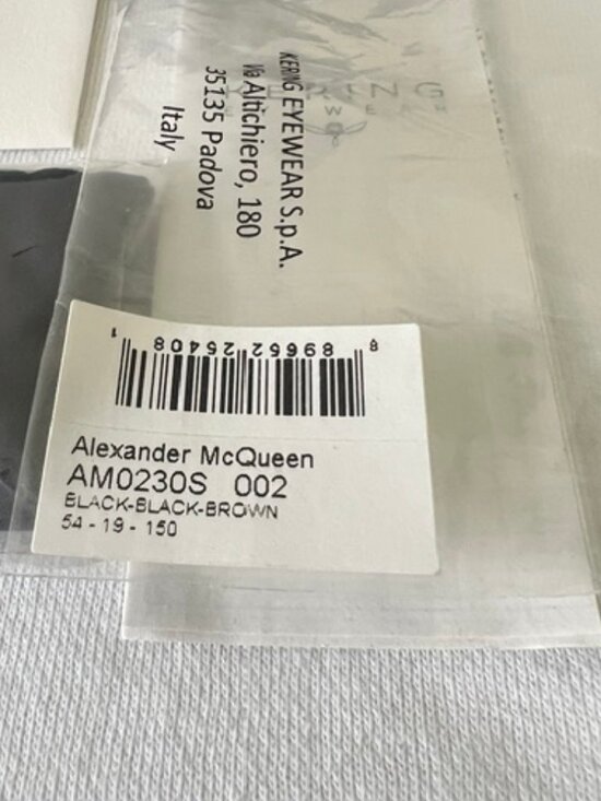 Alexander McQueen Womens Sunglasses AM0230S 002 Black And Brown main image 9